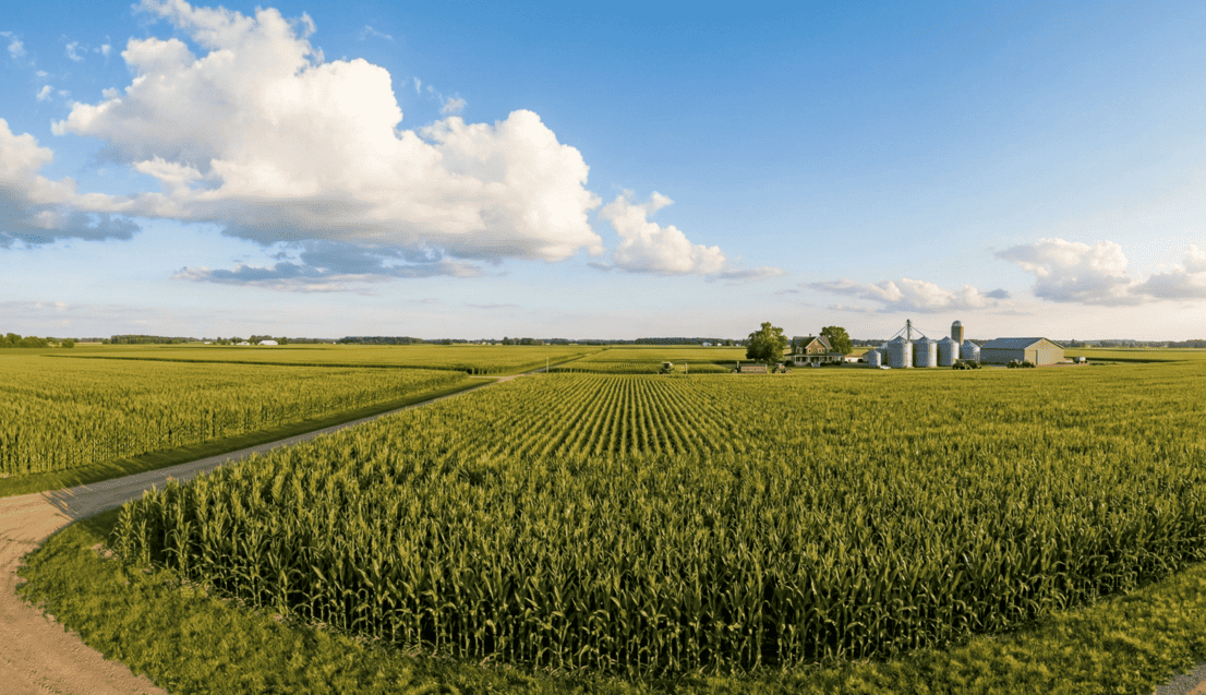 American Midewest Corn Field