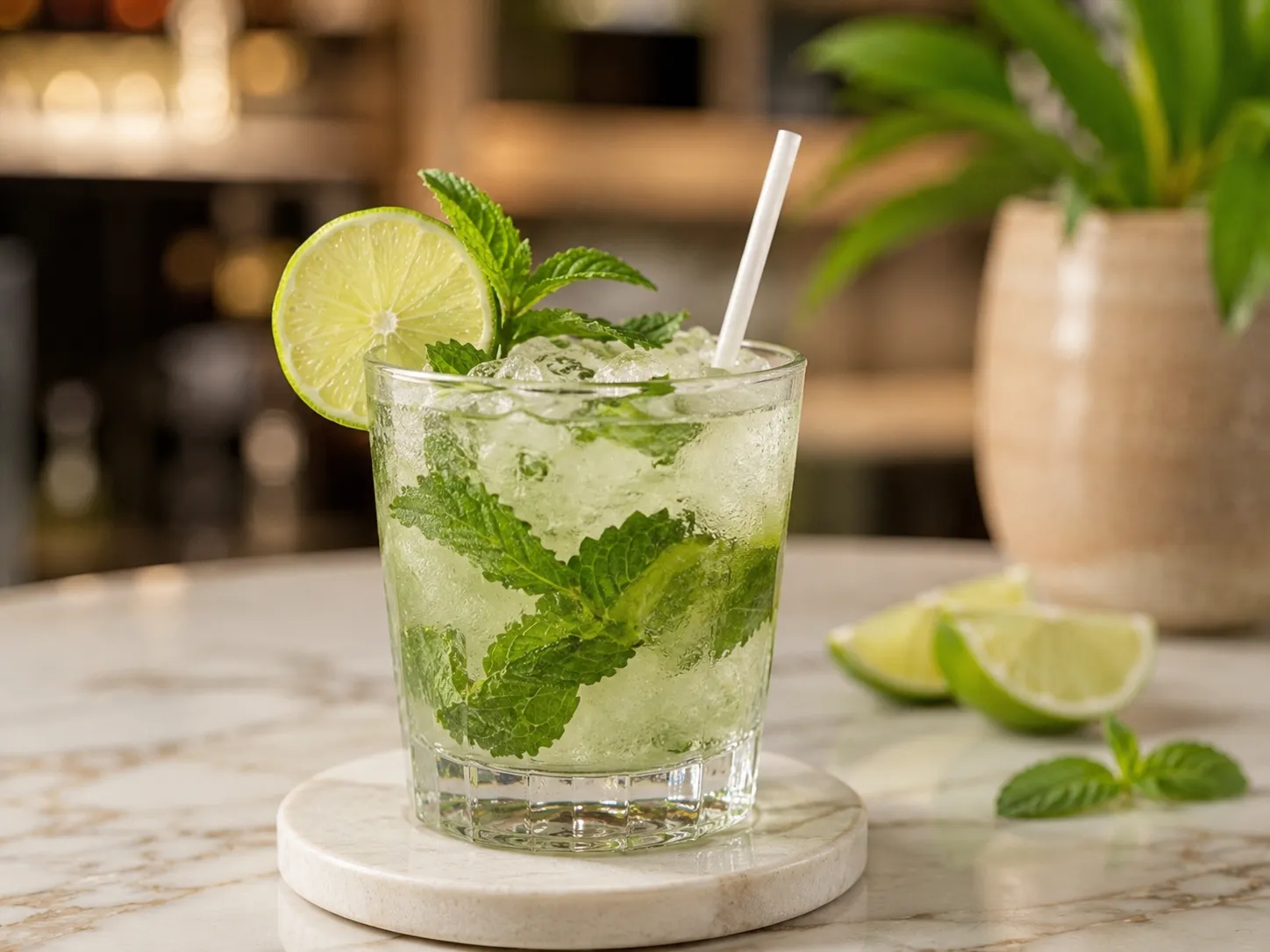 PureStalk 5mm Cocktail & Stirrer Drinking Straws - Plant-Based PLA - 0.20x5.5" (5x140mm) - Main View