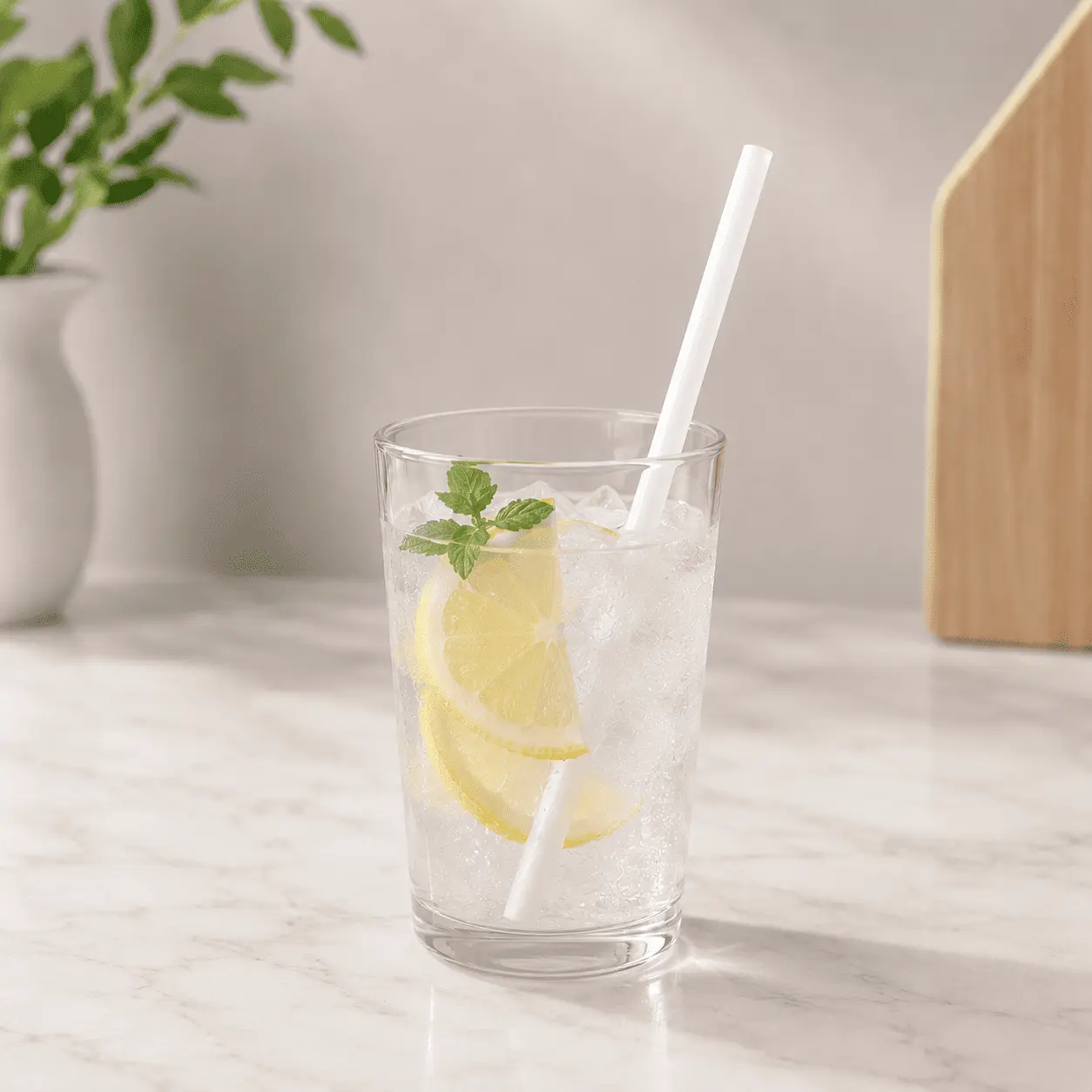 PureStalk 6mm Standard Drinking Straws - Plant-Based PLA - 0.24x8.3" (6x210mm) - Main View